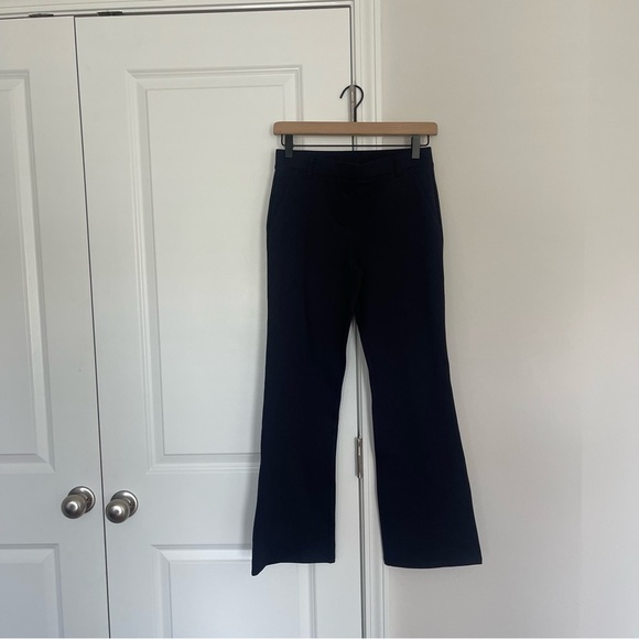 Quince Women’s Ultra-Stretch Ponte Bootcut Pants Navy - Picture 4 of 11